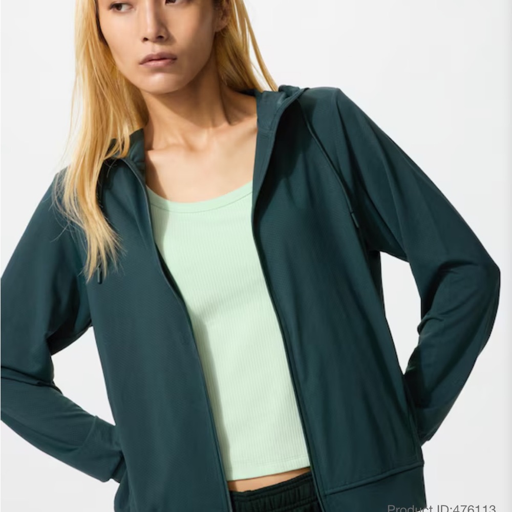 NWT Uniqlo Airism Mesh UV Protection Full-Zip Hoodie